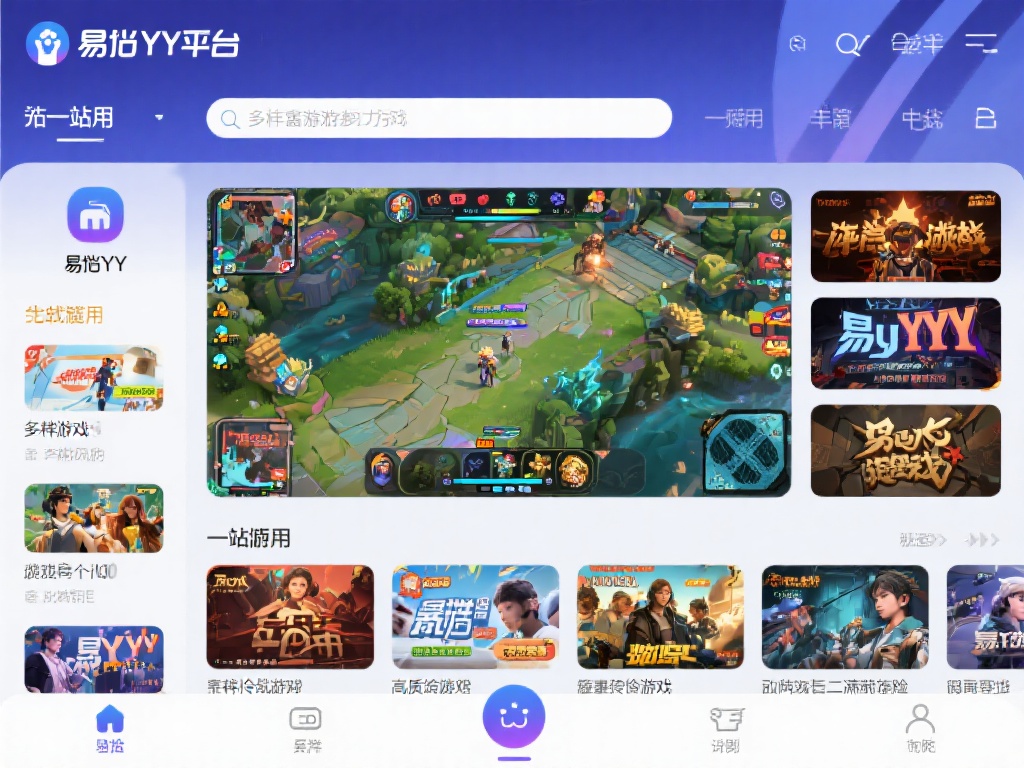 多样化游戏选择，一站式满足
易游YY平台所展现的